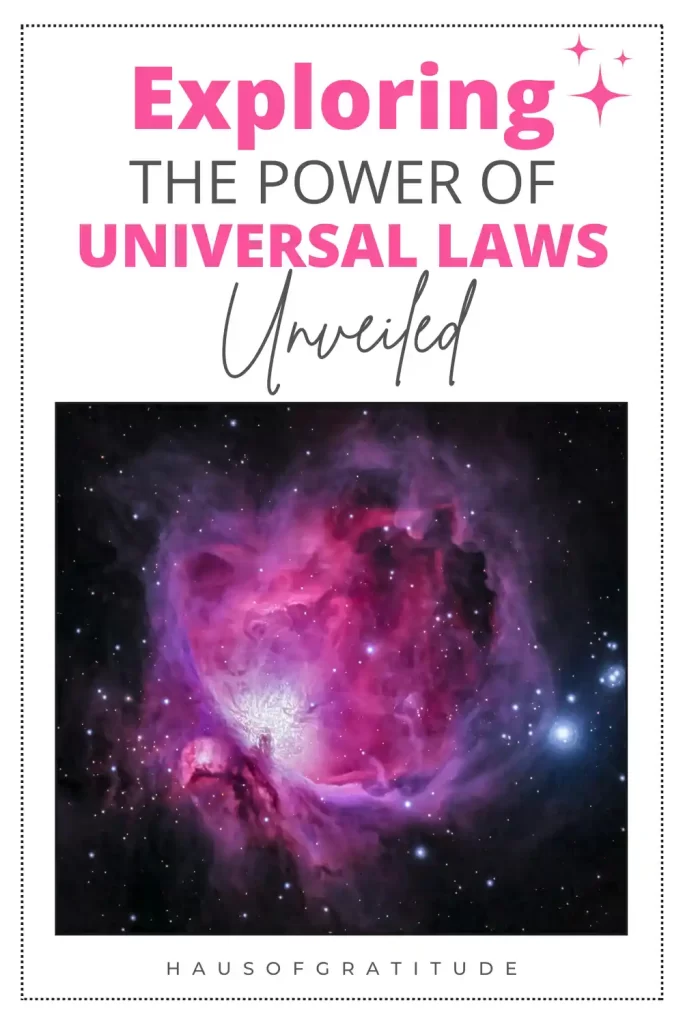 Image illustrating the power of universal laws being unveiled